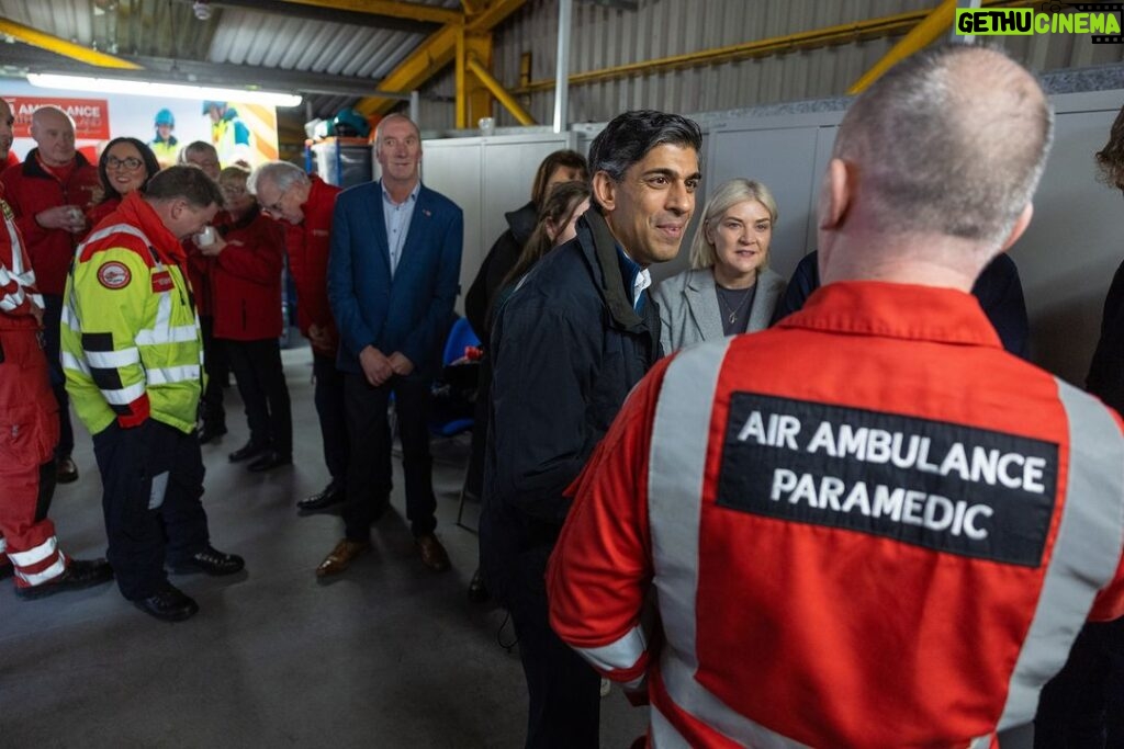 Rishi Sunak Instagram - It's great to be back in Northern Ireland - a special part of our United Kingdom. After two years, it's clear how important the Assembly's return is to local people - giving them a say in issues that matter. Tonight I met with volunteers and the crew at the Air Ambulance. It's people and services like this, and many more, that the Executive can now focus on. Now it’s time to deliver a brighter future for Northern Ireland.