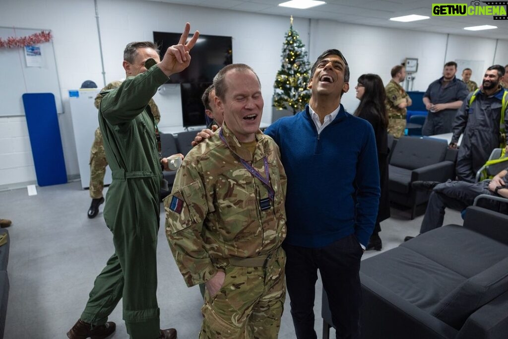 Rishi Sunak Instagram - I will always back our Armed Forces. That’s what I told our airmen and women today at RAF Lossiemouth. To everyone protecting us on land, at sea and in the air - thank you. Your service is an inspiration to us all.
