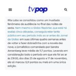 Rita Lobo Instagram - O brasileiro quer arroz com feijão sim, senhor, e eu posso provar! Rs. De acordo com o @sitetvpop o Prato Feito Brasil foi um “fenômeno de audiência” na TV aberta. É mesmo muita gente com interesse numa série documental sobre pê-efe! Isso mostra a força da comida de verdade e de quem faz questão de cozinhar em casa no dia a dia. Fiz essa série porque nesses mais de 20 anos observando a alimentação dos brasileiros — e ensinando milhões de pessoas a cozinhar —, aprendi que quem sabe preparar as próprias refeições faz melhores escolhas. Homens e mulheres! E também queria muito contar que por trás do nosso prato feito tradicional tem uma fórmula de alimentação saudável. A Globo topou e colocou uma equipe fantástica pra transformar esses conceitos nutricionais, baseados em evidências científicas, em narrativa pra TV aberta. Parece que a receita funcionou! 😂 Quem perdeu os episódios de Prato Feito Brasil pode assistir no @globoplay. Quem viu também, tá? Pode assistir quantas vezes quiser. 🤪 No Panelinha.com.br, você encontra as receitas todas as minhas receitas. Depois de brilhar na tv, agora é a vez do pê-efe fazer sucesso na sua mesa! #PratoFeitoBR #ReceitaPanelinha #RitaLobo #ComidaDeVerdade #ReceitaPratica