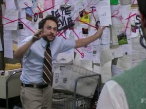 Rob McElhenney Instagram - Charlie: “Mac, they just keep coming and coming and there was no way to predict that this would happen-“ 
Mac: “Well, there is because it happens every few years. Also, you had plenty of time to-“
Charlie: “It’s impossible, Mac!”
Mac: “Almost every other state-“
Charlie: “Shut up! I’m done! I know who won! The winner is...
Mac: “Please don’t say-“
Charlie: “PEPE SILVIA!