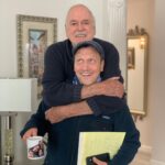 Rob Schneider Instagram - The brilliant comedy legend, the lovely @JohnCleese and me working on our new film, “The Great Emu War” with our pal Monty Franklin