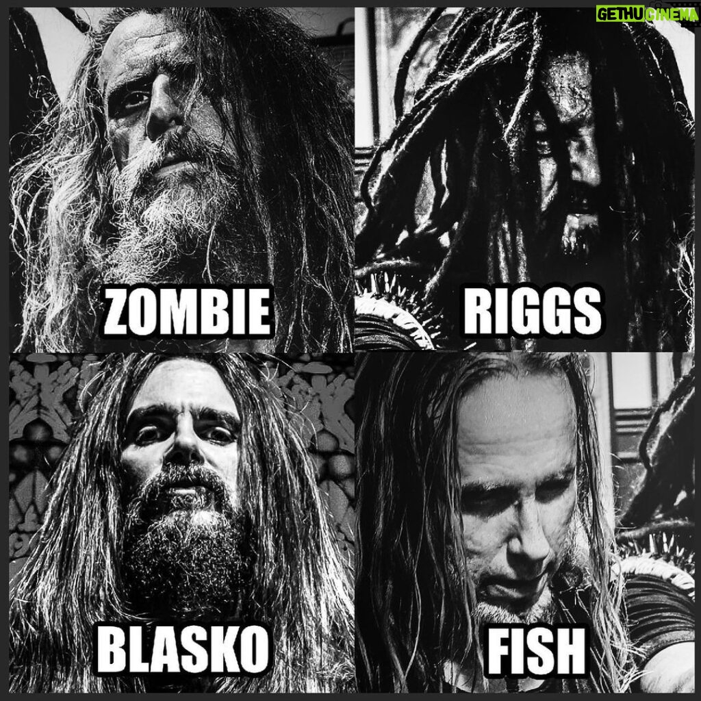 Rob Zombie Instagram - ☠️ After 18 years I am thrilled to announce that BLASKO has returned! ☠️ The original 4 string Zombie monster is back. Get ready for a crazy summer of mayhem. ☠️ #freaksonparadetour #robzombie #blasko #riggs #gingerfish