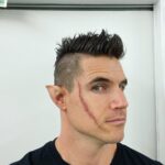 Robbie Amell Instagram - This was my hair makeup test for the Witcher… First they put a long wig on me and let me tell you, nobody wants to see that. We opted to shave a Mohawk and give a big scar. This project was so much fun to shoot and everyone, cast and crew was incredible. Season 3 Part 1 drops in a couple days. Enjoy!!