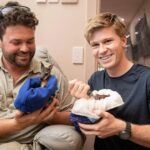 Robert Clarence Irwin Instagram – Feeding time at the Australia Zoo Wildlife Hospital, with @lukereavley!