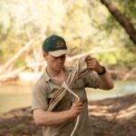 Robert Clarence Irwin Instagram – We’ve been hard at work building croc traps for our big croc research expedition to the remote Steve Irwin Wildlife Reserve. We utilise the exact same techniques my dad came up with to catch, research, and ultimately conserve crocodiles!