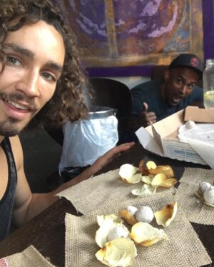 Robert Sheehan Instagram - Made seedballs! To give out this coming #fridaysforfuture in Toronto. Eeeazy peazy and good craic to make. Some potting soil, casting plaster, water and loads of native wildflower seeds and mix er all up in a big pot. Kudos to @oxr8d for the charming packaging. And you don’t have to bury JUST THROW EM! #helpthebees #pollinators