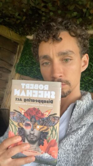 Robert Sheehan Instagram - Disappearing Act my first shiny book. Inhabiting the minds of 16 different oddball characters. 
If you’d@care to inhabit them too, preorder this baby before Oct 22nd here - https://www.easons.com/disappearing-act-robert-sheehan-9780717189700 , or here for outside Ireland https://www.bookdepository.com/Disappearing-Act-Robert-Sheehan/9780717189700?ref=grid-view&qid=1627985795915&sr=1-1