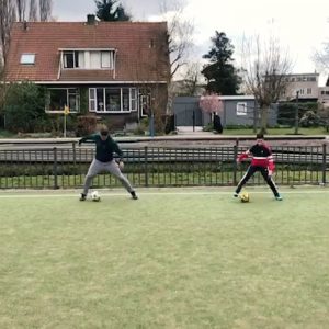Robin van Persie Instagram - We’re not the best dancers but put a ball at our feet and.. 😏 Having some fun with @shaqueelvanpersie 🕺🏼 Stay safe everyone 👊