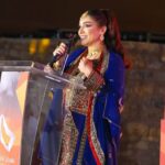Rogena Instagram - الحمد والشكر لله تكريمى فى #مهرجان_الباطنة_السينمائي_الدولي #مسقط Dress @maryam_albalushi12m2 @ab.gold1 Make up @lamya.mua Hair @hair_styles345 @amr_awny_photography