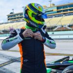 Romain Grosjean Instagram - First laps for @grosjeanromain behind the wheel of #77 💚 Homestead-Miami Speedway