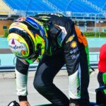 Romain Grosjean Instagram - First laps for @grosjeanromain behind the wheel of #77 💚 Homestead-Miami Speedway