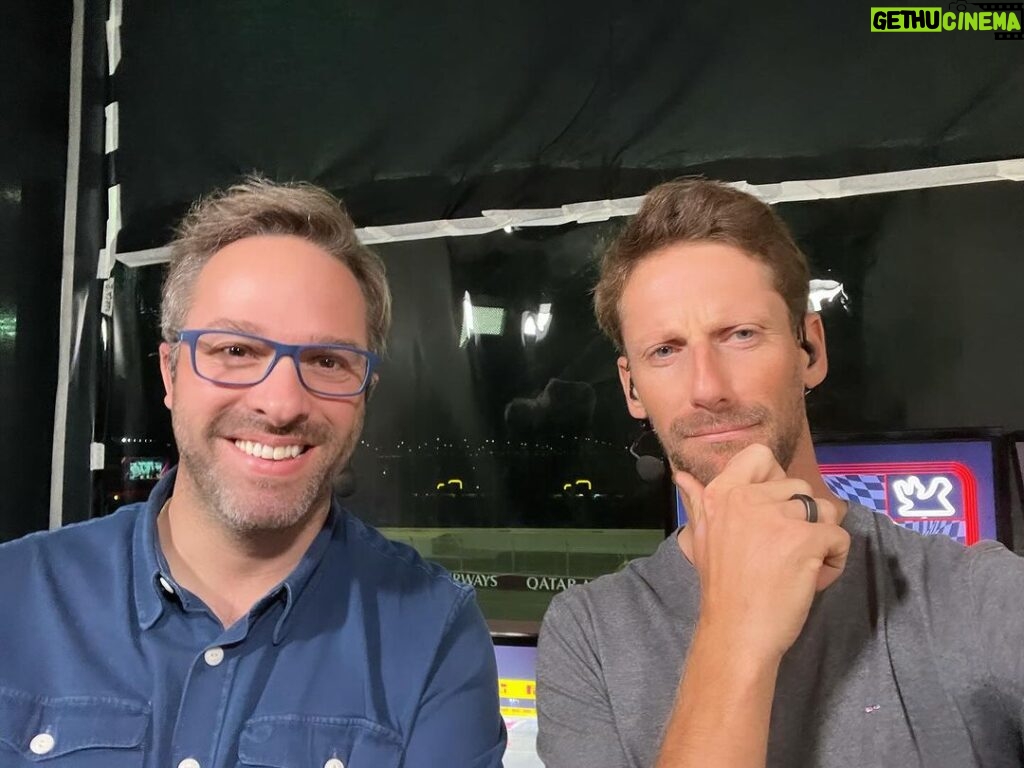 Romain Grosjean Instagram - Who will get pole at the #qatargp ? Qui en pole position au Qatar ? @julien_f1 @canalplus