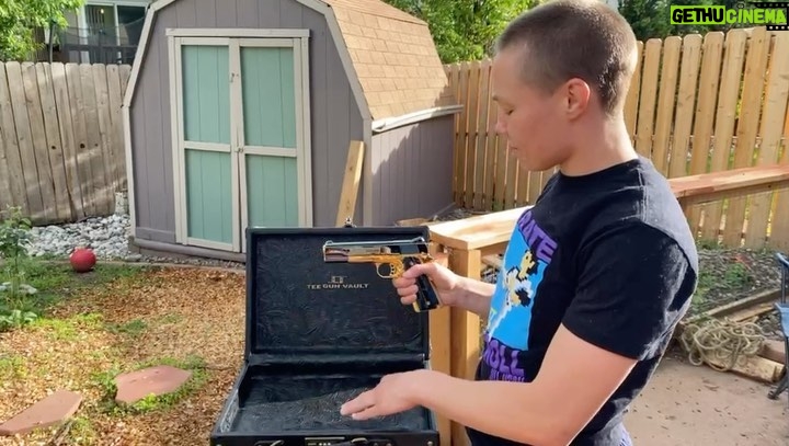 Rose Namajunas Instagram - Timing is everything. I was just thinking about getting a handgun when the guys at @tee_gun_vault reached out to me and told me they made me a custom 1911 Springfield Garrison 9mm. It’s got a high polished dark blue chrome with 24k gold plate and custom grips. This thing is beautiful. Thank you Tarek!