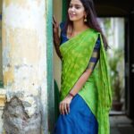 Roshini Haripriyan Instagram - Pachaaaa !!♥️♥️ Outfit @ivalinmabia Photography @rightfilmer #cookwithcomali #cookwithcomali3 #roshni #roshniharipriyan Chennai, India