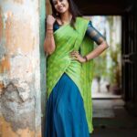 Roshini Haripriyan Instagram - Pachaaaa !!♥️♥️ Outfit @ivalinmabia Photography @rightfilmer #cookwithcomali #cookwithcomali3 #roshni #roshniharipriyan Chennai, India