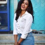 Roshini Haripriyan Instagram - Girl boss 🤍 Outfit @thestitches.in #cookwithcomali3 #cookwithcomali #roshni #roshniharipriyan
