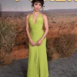 Rowan Blanchard Instagram - So happy to be a little piece of Poker Face @peacocktv , episode 8 directed by @nlyonne 💚💌 the show is wonderful ! I’m wearing @aralda.vintage archive Versace styled by @chrishoran20 , glamourrr by @jennakristina and @hisvintagetouch 🌹