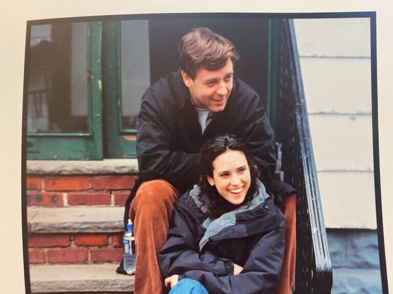 Russell Crowe Instagram - Love this gal. Been married to her twice. Awesome actress. I think we bring out the best in each other. This from the set of A Beautiful Mind. Somewhere in New Jersey, 2001.