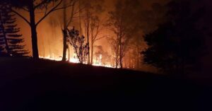 Russell Crowe Instagram - I’m not in Australia.
My family are safe, billeted with friends.

Fire hit my place late in the day yesterday. 
My heart goes out to everyone in the valley.