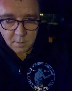 Russell Crowe Instagram - Thanks to Wes for dropping off this very cool hoody with ol’ Jimmy Braddocks mug on it. Proud to have played a small part in keeping his memory alive. @paddy_considine