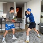 Ryan Garcia Instagram - Being in camp with my brother @lilrushgee has been a blessing 🙏🔥 After our workout we decided to get some extra work in 👊😤. We are both fighting in two weeks 🥊 Check us out! Comment what you think 🤔 #boxing #mexicanamerican #speed