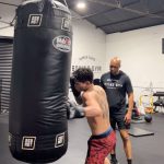 Ryan Garcia Instagram - Practice Makes Perfect 🔥😤 The grind with @derrickdjames1 DECEMBER 2nd we come with vengeance 🥊