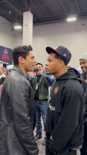 Ryan Garcia Instagram - Ran up on Devin and he crumbled. STOP LETTING YOUR DAD PIMP YOU! 🔥🔥 4-20 it’s go time! See you on the press tour Pussy. Exposed how soft you really are!!! I’m crushing you. Daddy Bill Almost cried. He will cry in the fight 🥲