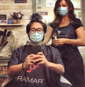 Ryan Higa Instagram - Amazing how big a difference one little haircut can make... I now have 20/20 vison. Thanks @aumiriebalayage