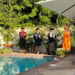 Ryan Phillippe Instagram - homeschool graduation feat. @matt_sinn & @benmassing reese w the cap grab 😂 (i played principal)