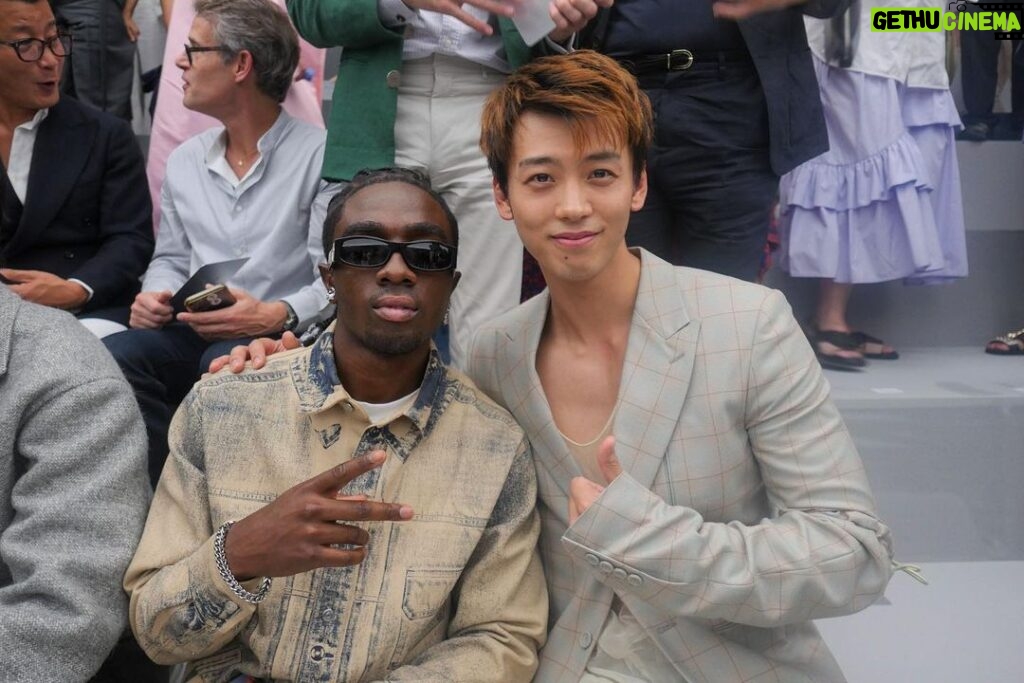 Ryoma Takeuchi Instagram - The coolest gentlemen I've ever met in Paris🤍 #dior #DiorSummer24 #calebmclaughlin