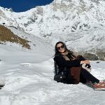 Sabila Nur Instagram - 🥶❤️ Annapurna Base Camp (ABC)