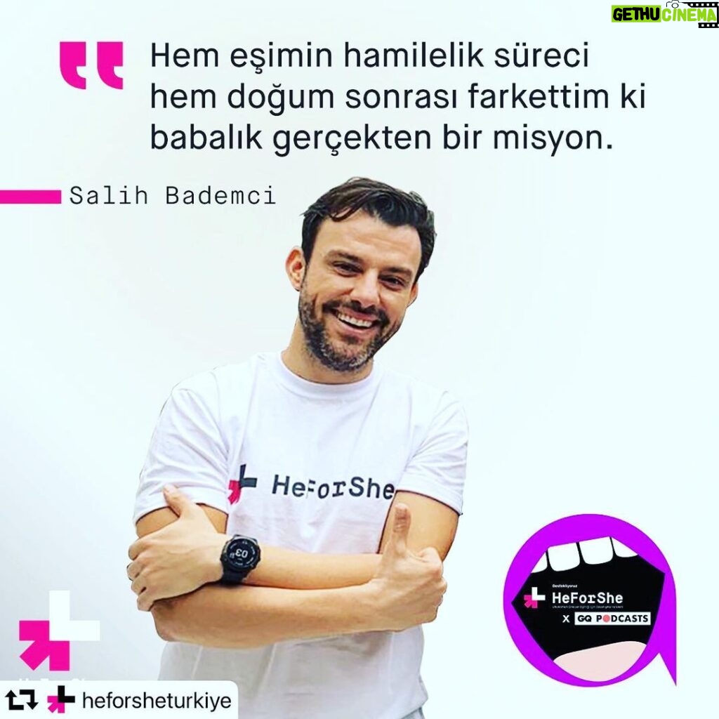 Salih Bademci Instagram - HeForShe x @gqturkiye Podcast Serisi'nde yaptığımız 'Toplumsal Cinsiyet Eşitliği ve Babalık' konulu yayını, @heforsheturkiye profilindeki linkten dinleyebilirsiniz... ayrıca hikayemde de bağlantıyı paylaştım.😊✌️ Istanbul, Turkey