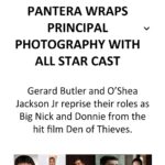 Salvatore Esposito Instagram - We're Panters 🖤 It was such an amazing experience with a wonderfull cast !!! Can wait !!! #DenOfThieves2 @deadline Hollywood