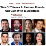 Salvatore Esposito Instagram - We're Panters 🖤 It was such an amazing experience with a wonderfull cast !!! Can wait !!! #DenOfThieves2 @deadline Hollywood