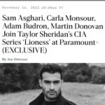 Sam Asghari Instagram - It’s a pleasure to join such a badass cast 🦁🎥 #lioness #taylorsheridan Hey @paramountplus do I get a free subscription now? 😂