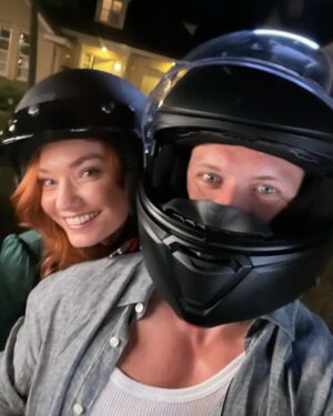 Sam Heughan Instagram - BTS “The Couple Next Door” 
❤️🖤

Thank you for tuning into the first two eps, it was a great success! The drama continues next week @channel4 or catch the whole series to stream on #more4 
X