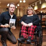 Sam Heughan Instagram - Thanks to everyone who braved the dreich Scottish weather to come visit @waterstonesgla !🙌 Signed a bunch of “Clanlands in New Zealand”. Also a huge thank you to the brilliant staff for making us so welcome. Lovely to meet you all and a very Merry Xmas!xxx