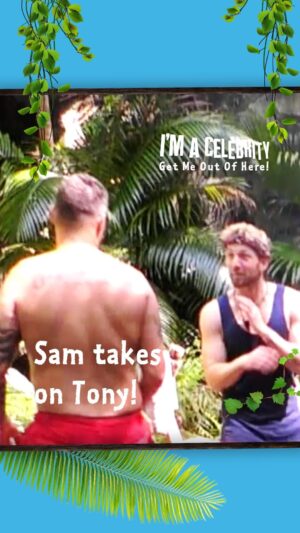 Sam Thompson Instagram - Sam really went from fight to flight in 3 seconds 🏃 #ImACeleb
