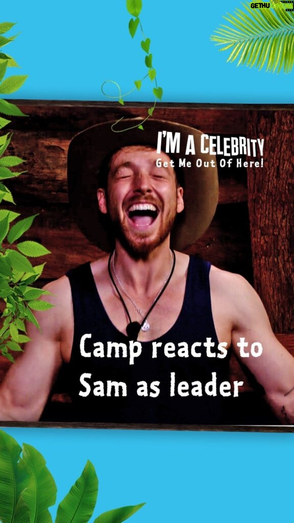 Sam Thompson Instagram - Does Golden Retriever energy make for a golden Camp leader? #ImACeleb