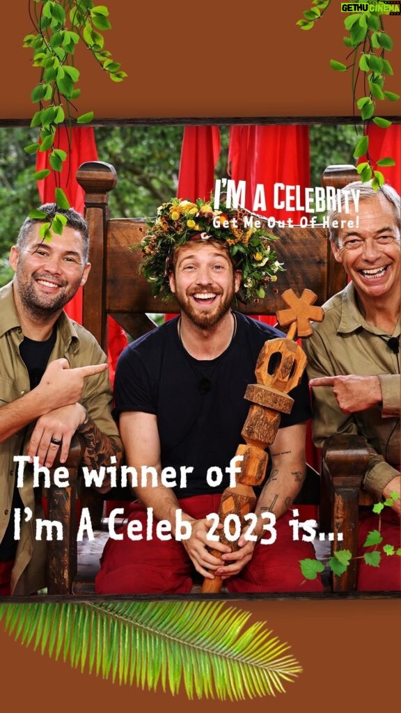 Sam Thompson Instagram - The moment we crowned your King of the Jungle 2023… #ImACeleb
