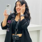 Sameeksha Sud Instagram - Cant keep calm its IPHONE 15 🔥 #iphone15 #pictureoftheday Outfit @modau_official Styling @_heena1396