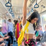 Samyuktha Hegde Instagram - Metro’ed to work 🚊