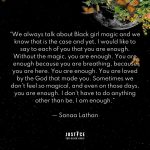 Sanaa Lathan Instagram - You are enough 🖤 #repost @justice4blackgirls