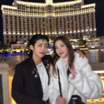 Sandara Park Instagram - 드디어~!!! 떼춤~!!! 🤸🏻‍♂️🇺🇸 #티빙 #TVING #DNAcers #댄서스 #산다라박 #이기광 #이대휘 #립제이 #아이키 #리헤이 #하리무 #퓨전엠씨 #절크패밀리 #에메트사운드 #한야 #다원즈 #독특크루 Las Vegas, Nevada