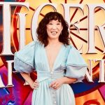 Sandra Oh Instagram - Getting ready to celebrate 🧧w/ #Tiger’sApprentice Feb 2nd @paramountplus I’m the 🩵🐉🩵 Makeup: @allanface, assisted by: @rubyvo Hair: @dereksyuen Stylists: @msjordanjohnson, @elsonista Dress: @harbison.studio Shoes: @alexandrebirman Jewelry: @margosiegelpr, @effyjewelry