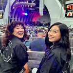 Sandra Oh Instagram - @catpowerofficial @modestmouse @pixiesofficial Triple Rainbow 🌈🌈🌈 @aliannaclicmob (Nora was actually on the phone)
