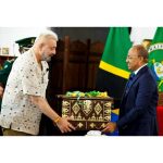 Sanjay Dutt Instagram - It was a pleasure to meet you @dr.hmwinyi. I am honored to have the opportunity to contribute to the Investment, Health & Education sector of Zanzibar as well as be the ambassador to promote tourism for this beautiful island city, with the support of your government.
