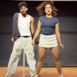 Sanya Malhotra Instagram - Which song should we do next ? #SaSha . #shazebsheikhchoreography with @sanyamalhotra_ 🌹 at @tangerineartsstudio 🧡. Tangerine Arts Studio