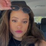 Sarah Jeffery Instagram - very serious