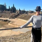 Sarah Wayne Callies Instagram - my inner theatre geek lost her squash. did i gather my kids and whisper the opening monologue from henry IV so they could hear shakespeare in a roman theatre? yep. cringe away, these ruins made me want to weep and sing. 🎭 oooh and i learned something - theatres were for plays, amphitheaters were where the gladiators fought. who knew. . thank you, Merida. that was everything 🇪🇸